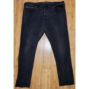 American Eagle Men's Slim Stretch Flex Jeans Pants 40x30 Dark Black Wash Casual